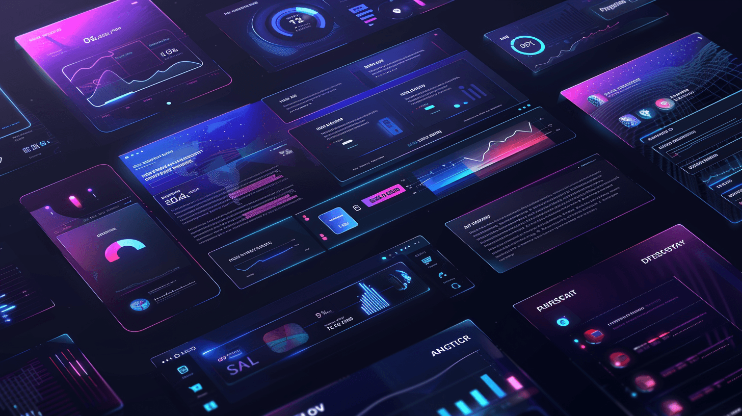 Abstract digital system background